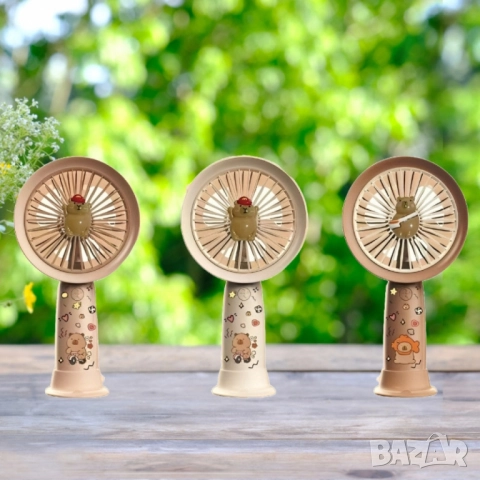 Мини вентилатор с анимационен дизайн – идеалният аксесоар за лятото!, снимка 4 - Друга електроника - 52125835