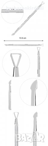 Lila Rossa полупостоянен лакочистител, неръждаема стомана с неплъзгаща се дръжка, lrs-906, снимка 5 - Педикюр и маникюр - 35653051