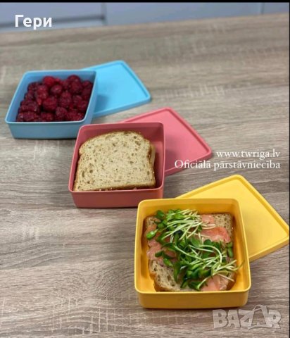 Tupperware кутии с херметическо затваряне 3 по 400 мл., снимка 2 - Кутии за храна - 40564881