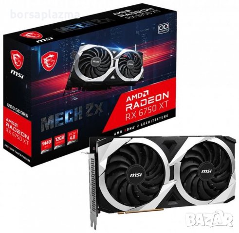 MSI Radeon RX 6750XT MECH 2X OC 12GB Promo May, снимка 1 - Видеокарти - 36797424