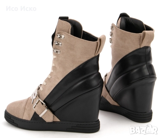 Дамски модерни кецове на платформа , снимка 2 - Маратонки - 52680545