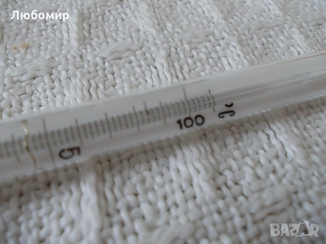 Прецизен термометър от +55 до +100С GDR Germany, снимка 3 - Медицински консумативи - 33301373