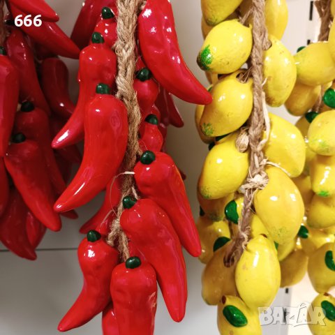 Керамични зеленчуци , снимка 6 - Декорация за дома - 43385687