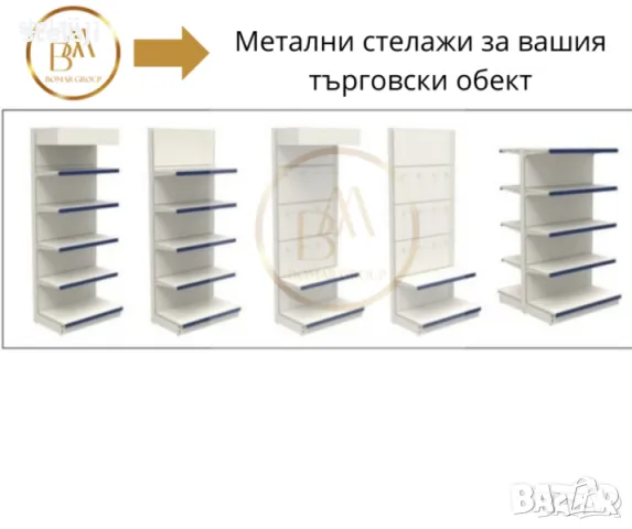 НОВО! Метални стелажи на достъпни цени!Търговско оборудване!, снимка 4 - Стелажи и щандове - 49447792