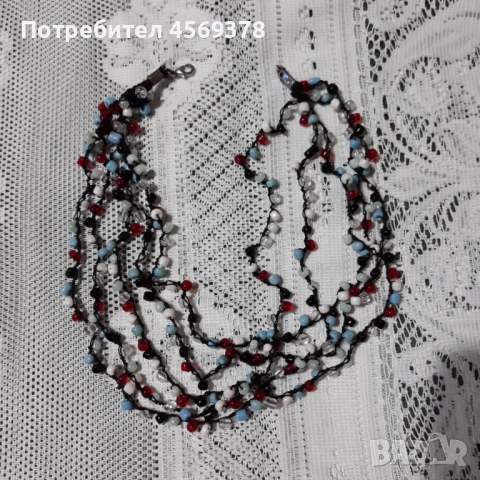 Многоредово Колие с перли , снимка 3 - Колиета, медальони, синджири - 52290604