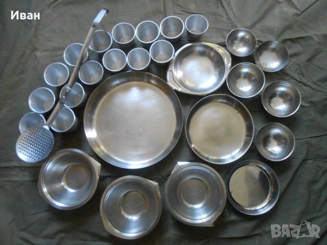 Съдове за хранене и готвене от алпака-тава,тенджери,чинии,купички и др., снимка 16 - Съдове за готвене - 21568940