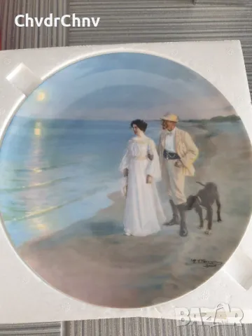 3бр Copenhagen B&G/Копенхаген датска колекционерска декоративна порцеланова чиния-картина