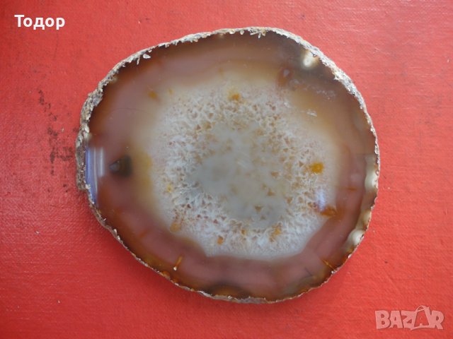 Полиран минерал ахат халцедон 2, снимка 6 - Колекции - 43937046