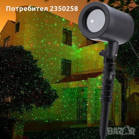 LED Коледен фенер украса Star Shower коледна лед лампа прожектор, снимка 3 - Прожектори - 27092193