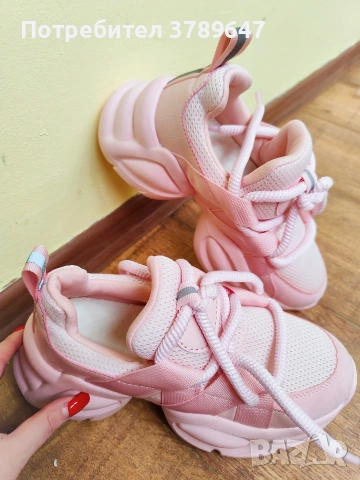 Розови маратонки , снимка 3 - Маратонки - 53605311