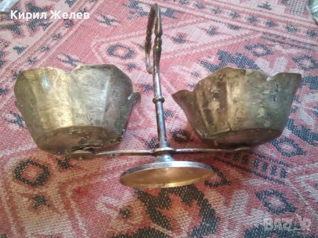 Винтидж прибор за сервиране с две купички 54301, снимка 7 - Антикварни и старинни предмети - 53601174