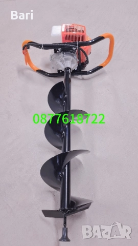 Моторен бензинов свредел 52CC + подарък свредло 200мм, снимка 2 - Градинска техника - 41787096