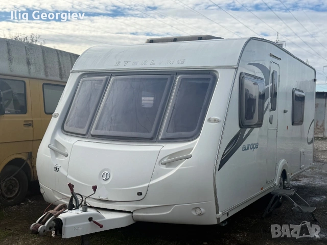 Каравана-STERLING EUROPA-СЕПАРЕ-ФРЕНСКА СПАЛНЯ/ГОЛЯМ ФОРСЕЛТ/MOVER/КАТО НОВА/TV/AKУМУЛАТОР/ОБОРУДВАН, снимка 2 - Каравани и кемпери - 53068678