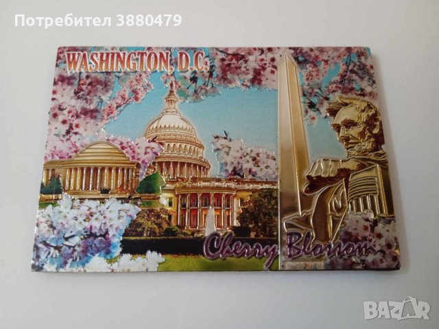 метален магнит от Вашингтон, Америка, снимка 1