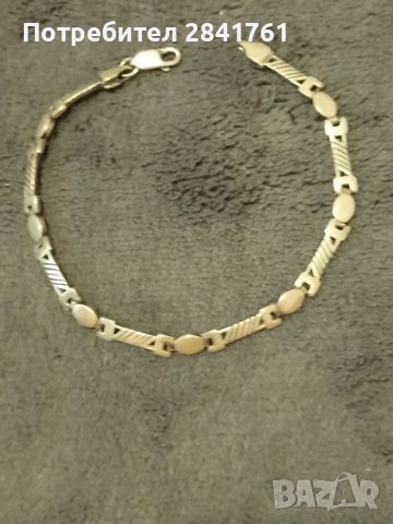 Мъжка сребърна гривна, снимка 3 - Гривни - 43896668