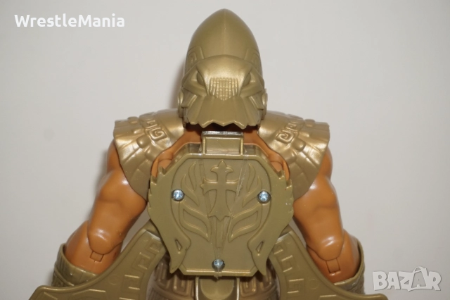 Рядка Оригинална Голяма Кеч Фигура На Rey Mysterio С Изкачащи Златни Крила 30см , снимка 9 - Колекции - 51855497