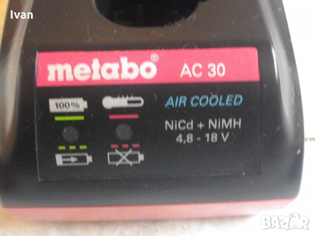 Metabo AC30-Метабо-4,8-18 Волта-Бързо Зарядно-Отлично, снимка 4 - Винтоверти - 33393239
