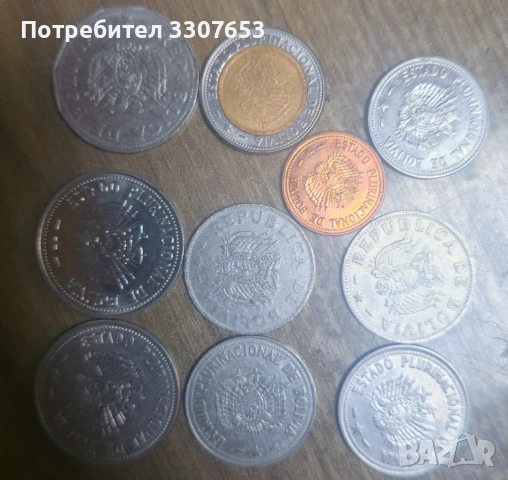 монети Боливия 10бр , снимка 2 - Нумизматика и бонистика - 50936856