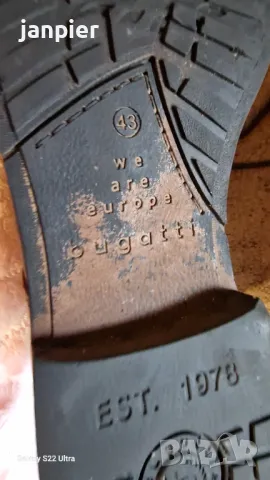 Мъжки кожени боти ,Bugatti. Размер 43, снимка 8 - Мъжки боти - 47694353