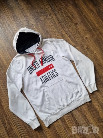 Страхотна мъжка блуза суитчър UNDER ARMOUR размер S / M , снимка 2 - Суичъри - 51875150