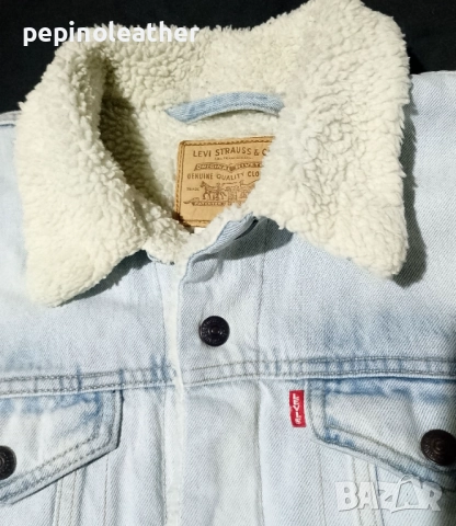 Оригинално дънково яке ЛЕВИС LEVI'S®  Premium Quality Big E Type 3 Sherpa Standard Trucker Jean Jack, снимка 2 - Якета - 52793702
