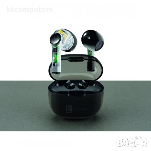 TWS Fine, Черни Bluetooth слушалки, снимка 2 - Bluetooth слушалки - 50642316