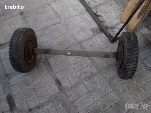 Ос плътна с колелета, снимка 1