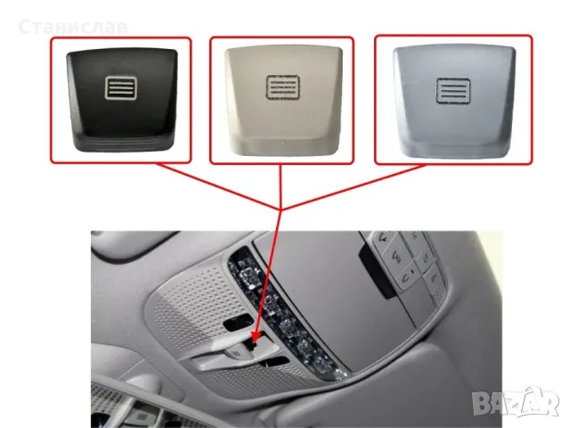  Mercedes C-Class W205 Капаче за бутон на люк , снимка 4 - Части - 50398628
