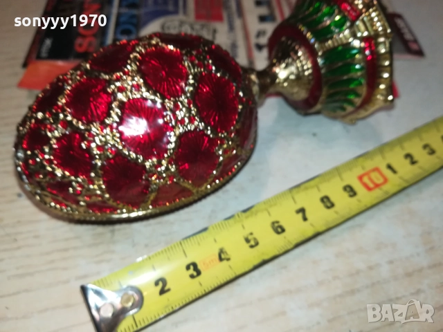 ФАБЕРЖЕ-ЯЙЦЕ МЕД/МЕСИНГ 3108251912, снимка 10 - Антикварни и старинни предмети - 51554498