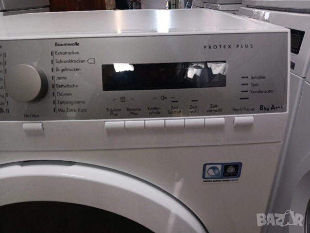 Сушилня с термопомпа АЕГ Aeg Protex Plus A+++ 8кг 2 години гаранция!, снимка 3 - Сушилни - 51611372