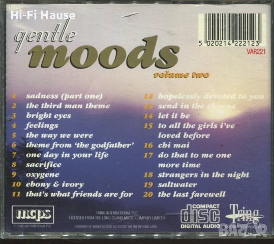 Gentle Moods-volume2, снимка 2 - CD дискове - 37731007