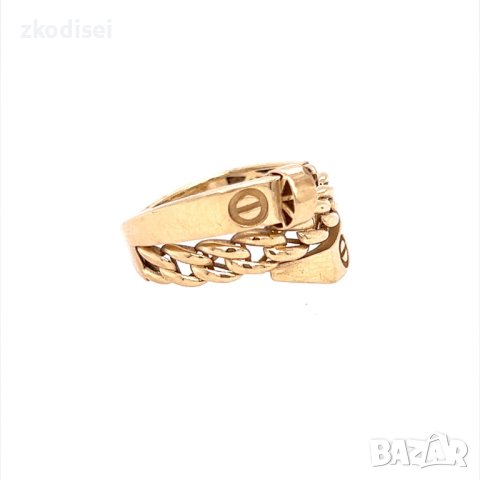 Златен дамски пръстен 2,44гр. размер:58 14кр. проба:585 модел:21631-5, снимка 3 - Пръстени - 43944991