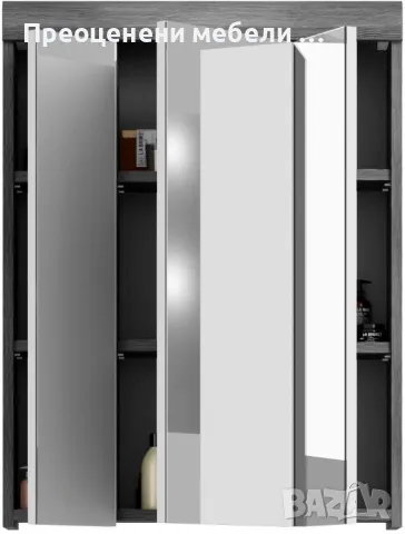 Горен шкаф с огледало с Лед осветление Siena  на Inosign внос от Германия., снимка 2 - Шкафове - 50023764