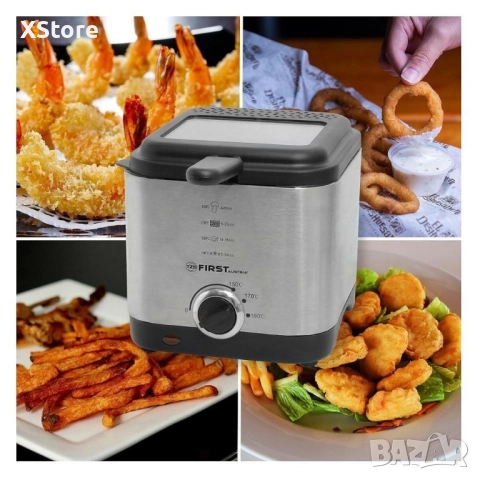 Фритюрник с вместимост 1,5 литра, мощност 900 W FIRST, снимка 6 - Фритюрници - 52436567