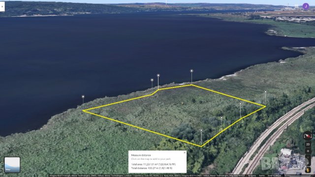 Продавам голям парцел първа линия на Варненско езеро проект пристанище Варна Западна промишлена зона, снимка 12 - Парцели - 26632037