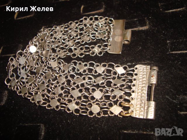 18 ВЕК ВЪЗРОЖДЕНСКА СРЕБЪРНА САЧАНЕНА ГРИВНА РЪЧНА ИЗРАБОТКА СТАРИННА ПЛЕТКА с ЩИФТ НАКИТ БИЖУ 17644, снимка 13 - Антикварни и старинни предмети - 33215654