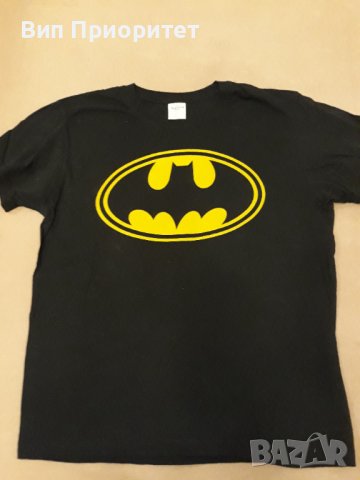 Тениска Батман, черна с принт отпред , изчистен модел, къс ръкав, снимка 7 - Тениски - 39217747