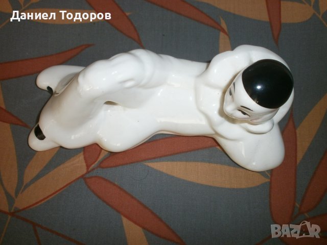 Старa Порцелановa Фигурa, Статуетка - Клоун, Мим, снимка 7 - Статуетки - 37345911