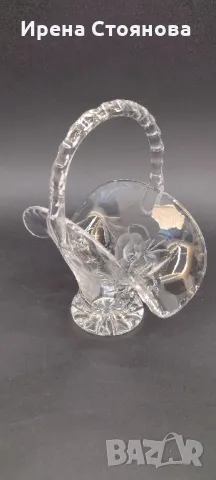 Малка кристална кошничка за декорация