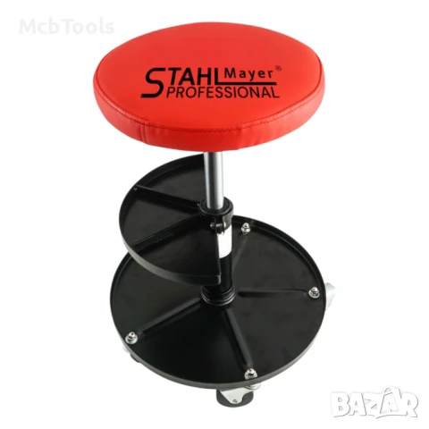 Автомонтьорски стол с поставка за инструменти Stahlmayer