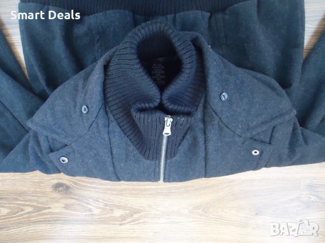 New York & Company Дамско зимно бомбер яке от вълнена смес L, снимка 6 - Якета - 43991086