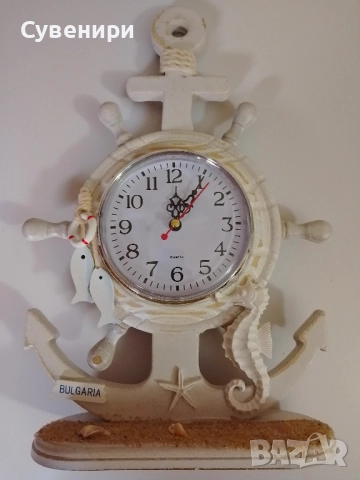 настолен часовник котва с рул