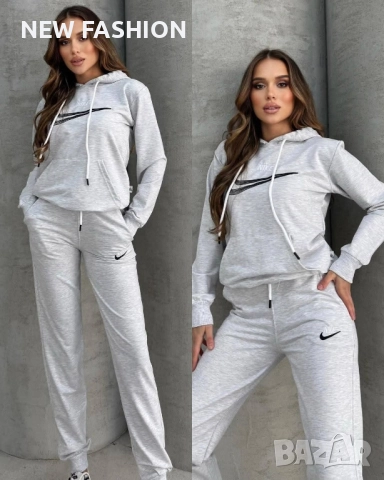 Дамски Памучни Комплекти -лого Бродирано ✨ Nike , снимка 2 - Комплекти - 51799842