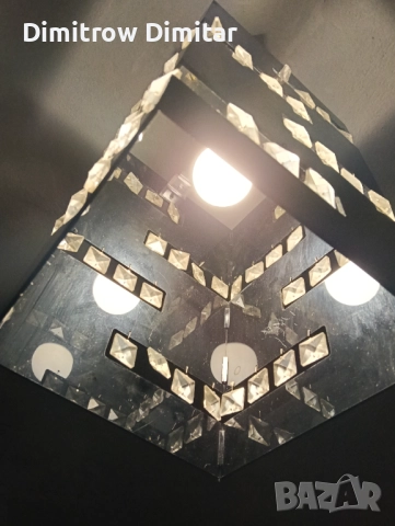 Продавам пластмасов кристален полилеи, снимка 2 - Полилеи - 52327128