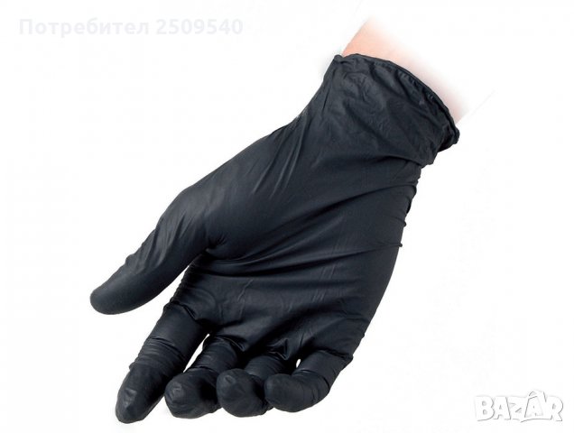 Черни нитрилни ръкавици без талк 100бр. в кутия., снимка 1 - Медицински консумативи - 27929306