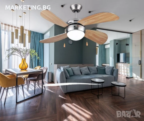 Вентилатор Muhler - таванен, осветление, 42''