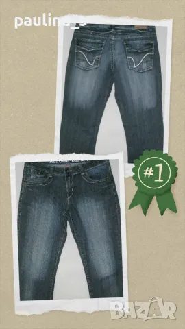 Два различни броя / Винтидж / Дънкови бермуди "College Clan" и "Refuge Denim" , снимка 10 - Къси панталони и бермуди - 15228629