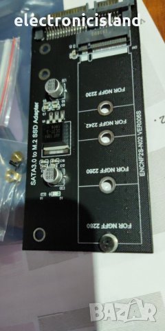 mSATA или M.2 NGFF to SATA III, преходник конвертор платка ZOMY SSD адаптер картa, снимка 8 - Кабели и адаптери - 23924059