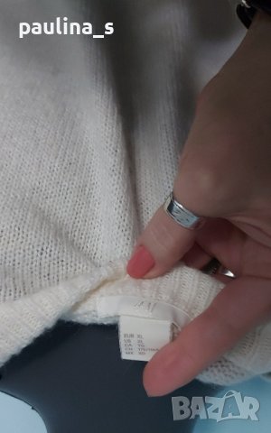 Марков пуловер с декорации / голям размер , снимка 5 - Блузи с дълъг ръкав и пуловери - 43845328