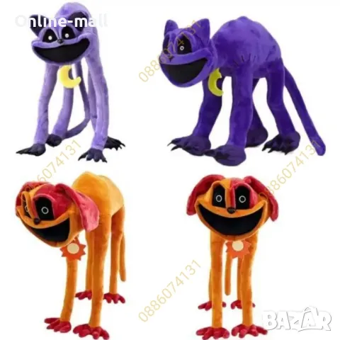 Плюшени играчки Smiling Critters Cat Nap Catnap Лилава котка, снимка 2 - Плюшени играчки - 47702851